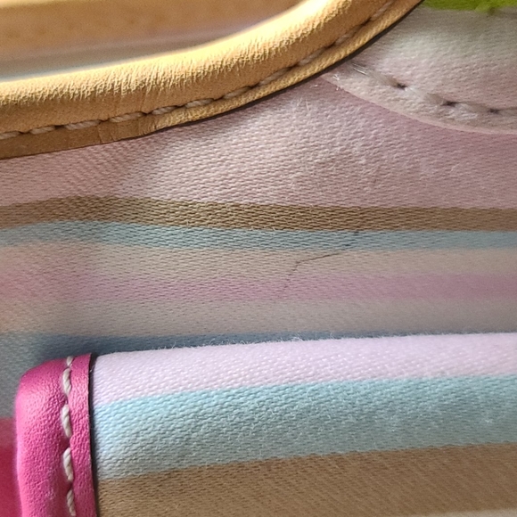 Coach Striped Flap Satchel Handbag - Picture 10 of 10